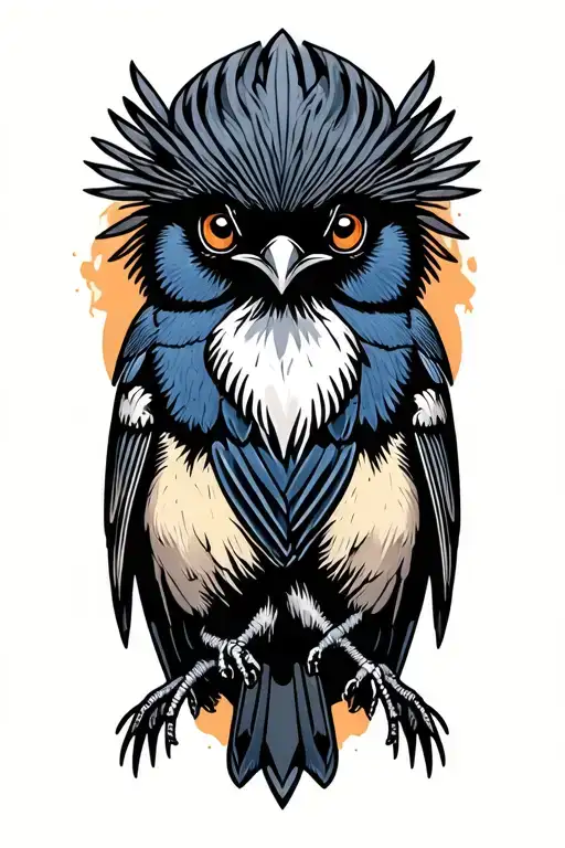 willy wagtail' tattoo design idea