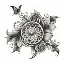 ectopic pregnancy loss tattoo design idea