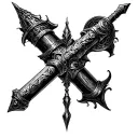 Mace Weapon tattoo design idea