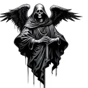 Grim Reaper With Wings tattoo design idea