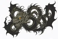 chinese dragon tattoo design idea