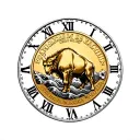 March 5 2025 Roman numerals, buffalo nickle and 1/2 oz gold coin with waves as filler  tattoo design idea