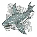 whale shark tattoo design idea