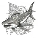 whale shark tattoo design idea