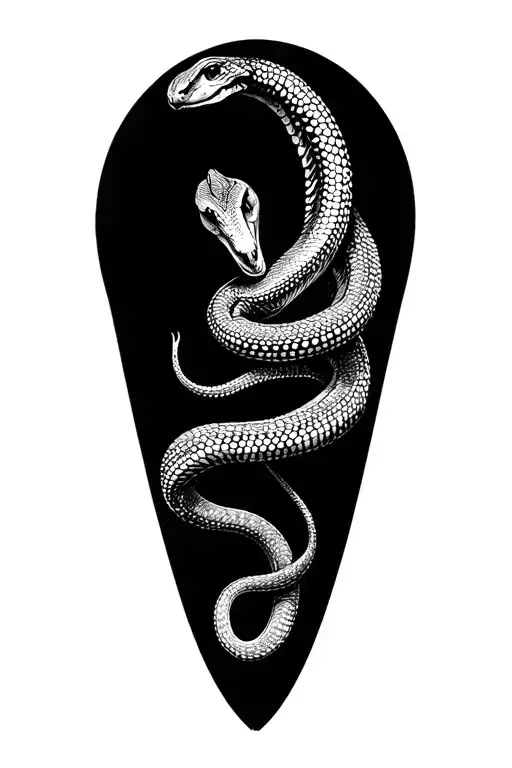 snake dot work tattoo tattoo design idea