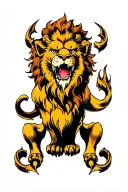 Claw lion's paw tattoo design idea