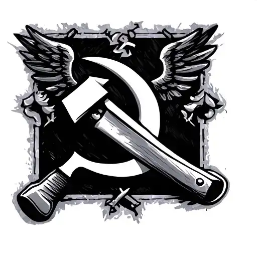 hammer and sickle tattoo design idea