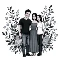 Family In Cursive tattoo design idea