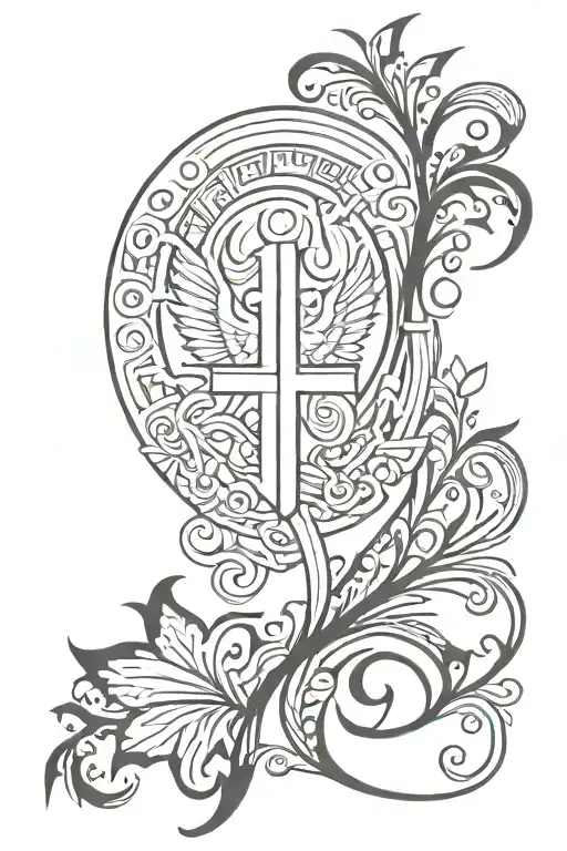 psalms 91 tattoo design idea