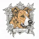 dog memorial tattoo design idea