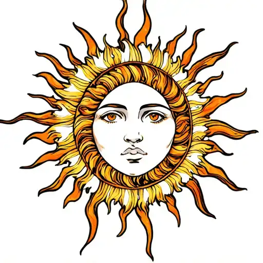 sun with philippians 1:3 tattoo design idea