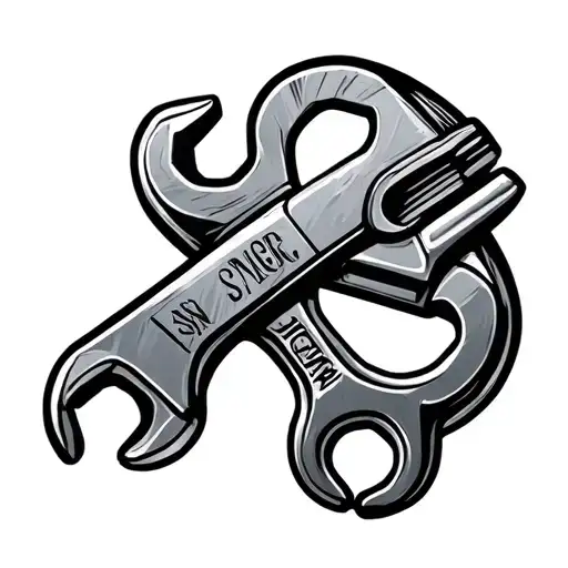 Spanner tattoo design idea