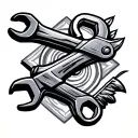 Spanner tattoo design idea