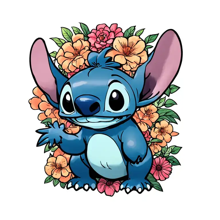 lilo & stitch tattoo design idea