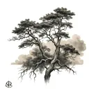 poision tree tattoo design idea