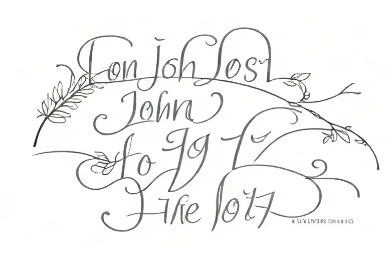 Bible verse john 13:7 tattoo design idea