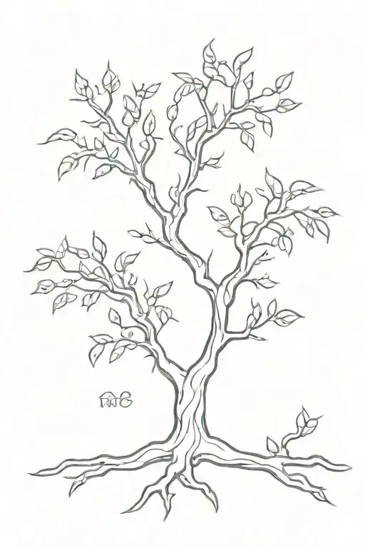 poison tree tattoo design idea