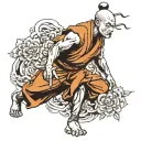 Shaolin monk  tattoo design idea