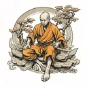 Shaolin monk  tattoo design idea