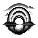 Rainbow Bridge tattoo design idea