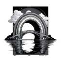 Rainbow Bridge tattoo design idea