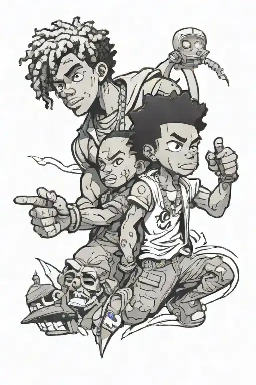 Boondocks tattoo design idea