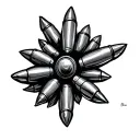 Bullets tattoo design idea
