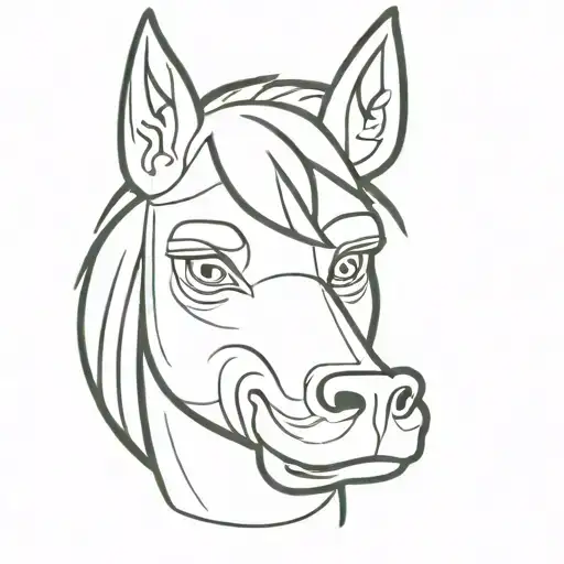 BoJack Horseman tattoo design idea
