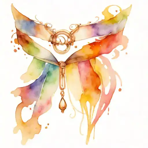 bdsm collar tattoo design idea