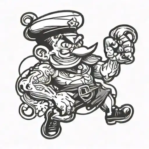 joint popeye tatoo design tattoo design idea