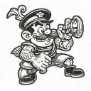 joint popeye tatoo design tattoo design idea