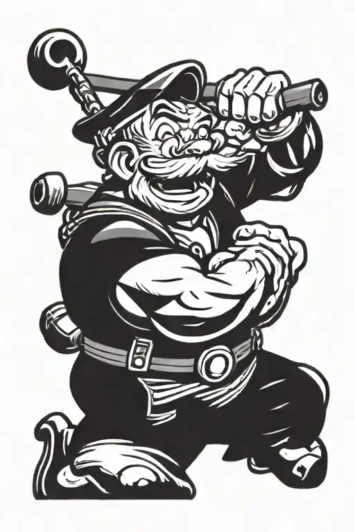 popeye tatoo design tattoo design idea