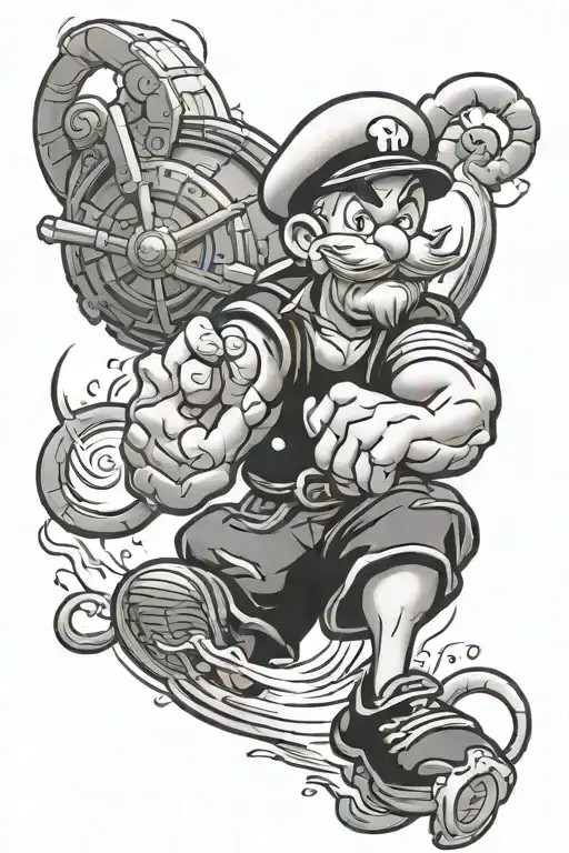 popeye tatoo design tattoo design idea