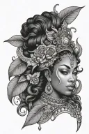 oshun tattoo design idea