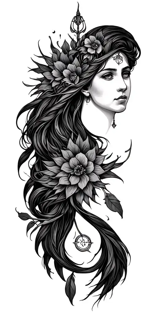 Virgo libra and Gemini zodiac sign tattoo design idea