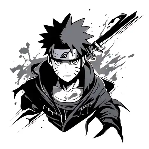 Pain Naruto tattoo design idea