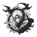 bleach anime tattoo design idea