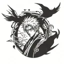 bleach anime tattoo design idea