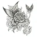 devotion tattoo design idea
