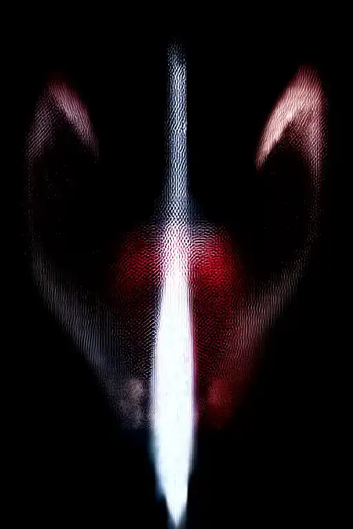 angel wings behind a sword, roses tattoo design idea