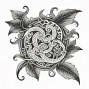 ritual ayahuasca vine tattoo design idea