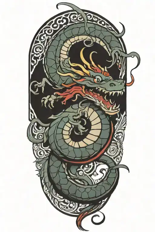 mushu dragon from mulan tattoo design idea
