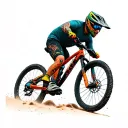 MTB ride tattoo design idea