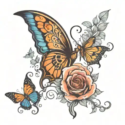 Make me a tattoo that represents my 2 daughters and a miscarriage. One was born 9/10/18 the other was 9/20/22 tattoo design idea