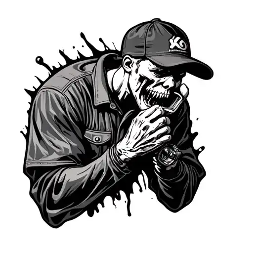 mechanic depression hard times rage  tattoo design idea