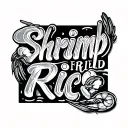 Shrimp fried rice text tattoo design idea