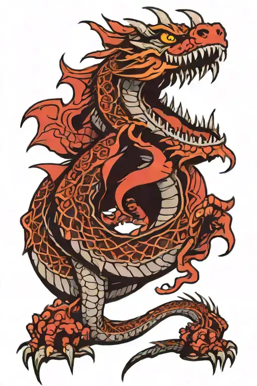 mushu dragon tattoo design idea