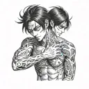 eren yeager tattoo design idea