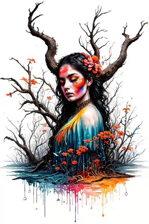 Walk among the living tattoo design idea