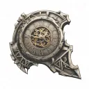 simple Roman numeral clock face tattoo design idea